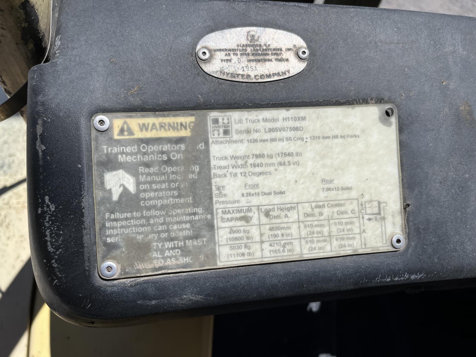 ./imagenes/INVOICE/2019/17432/MONTACARGAS HYSTER H110 (60).JPG